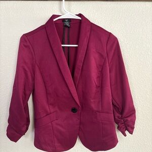 Women's Burgundy Blazer